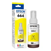 Tinta para Impressoras Epson 664 T664420 com 70ML - Yellow