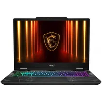 Notebook Gamer MSI Cyborg 15 Intel Core 5 210H 16GB Ram 512GB SSD Geforce RTX 5060 8GB Tela 15.6" Full HD 144HZ Ips RJ45 WIN11HOME Teclado Inglês B2RWFKG-295US Preto Translúcido