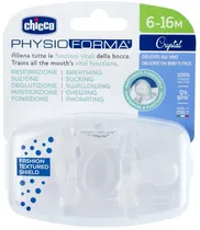 Chupeta de Silicone Chicco Physio Forma Crystal 6-16M - 73083-31 (2 Unidades)