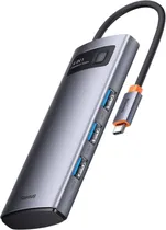 Hub USB-C 4 In 1 Baseus WKWG070013 4 USB-A 3.0 Gray