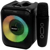 Caixa de Som / Speaker Prosper P-8903 / 5W / com Bluetooth / USB / Aux / Microfone - Preto