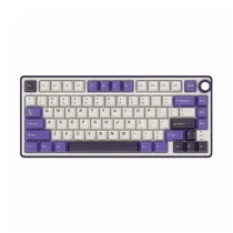 Teclado Royal Kludge R75 75% Mecânico RGB Brown Switch - Blackberry Mousse (Inglês)