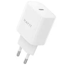 Carregador Tomada Havit UC12W USB-C / 12W - Branco