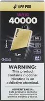 Vape Descartável Life Pod One Gold - Grape Ice - 40000 Puffs