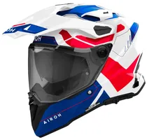 Capacete para Moto Airoh Commander 2 Reveal - Tamanho XL - Blue/Red Gloss