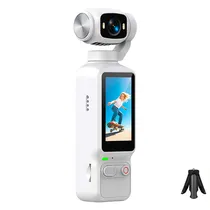 Mini Body Camera de Ação Esportiva LK-032 / 180° / 4K / Full HD / Microfone / 1800MAH / Recarregavel - Branco