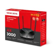 Mercusys Router Wifi MR80X AX3000 4 Antenas Dualband WIFI6