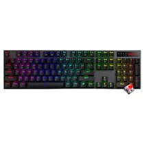 Teclado Gamer Mecânico Redragon K556RGB-Pro Dharma Pro Wireless / RGB / Inglês - Cinza