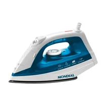 Ferro de Passar Mondial F-32 - 1200W - A Vapor - 220V/50HZ - Azul e Branco