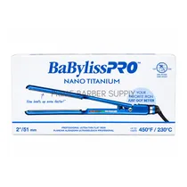Babyliss Nano Titanium 2"/51MM 450°F Plancha Alisadora Ultradelgada Profesional