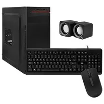 Gabinete Kit Mtek DK03 Fonte 500W / Speaker / Mouse / Teclado Português - Preto
