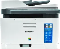 Impressora Laser Color Ics Samsung SL-C563FW 220V Wifi/ Red/ Adf/ Fax/ A4/ 18PPM/ 510S White/ Black