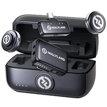 Microfone Hollyland Lark M3 Combo Wireless / 2TX + 2RX - Space Cinza