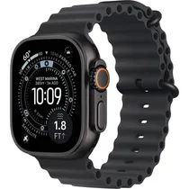 Apple Watch Ultra 3 (GPS + Celular Caixa de Titânio Preto e Pulseira Na Cor Preto Ocean 49 MM MF0J4BE/A