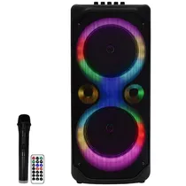 Caixa de Som Prosper P-1828 2 de 8" 5.000 Watts P.M.P.O com Bluetooth/USB/FM - Preta