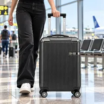 Maleta Amenews Abs Cinza-Escuro 50 CM