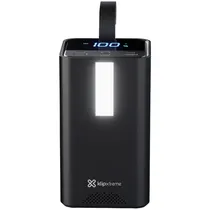 Carregador Portátil Klip Xtreme Powercell Apex KPB-900 - 100W - 50000MAH - USB-A/USB-C - com Lâmpada - Preto