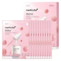 Máscara Facial Medicube PDRN Pink Vita Coating 22G (10 Sheets)