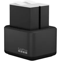 Carregador de Baterias Duplo + Bateria Gopro ADDBD-211-VT para Hero 9/10/11/12 - Preto