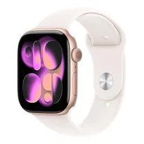 Apple Watch Series 11 MEU04LW/A - Bluetooth - Wi-Fi - 42MM - s/M - GPS - Rose Gold Aluminum/Light Blush Sport Band