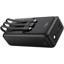 Carregador Portátil FTX PB-30LCD-BK - 30000MAH - USB/USB-C/Lightning - Preto
