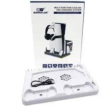 Suporte com Base de Recarga Gaminja P58 para Playstation 5 - Branco