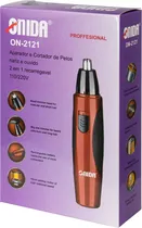 Depilador Nasal Onida ON-2121 2-EN-1 Recargable Rojo/Negro