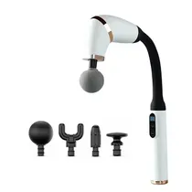 Massageador Eletrico Corporal Muscular Portatil BLD-339 / 20W / com Acessorios - Branco