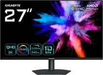 Monitor 27" Gigabyte GO27Q24A QD-Oled QHD/ 240HZ/ 0.03MS/ Freesync Pre/ BK 3GTA.BR-PY