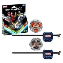 Beyblade Takara Tomy X Marvel Collab - Iron Man 4-80B VS. Thanos 4-60P Multipack