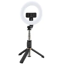 Bastão para Selfie Satellite A-RM700Q com Luz LED/Bluetooth - Preto