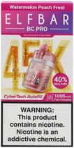 Vape Descartável Elf Bar BC Pro Watermelon Peach Frost 45000 Puffs