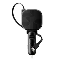 Carregador para Carro Luo LU-8233 / 750MM / 30W / USB-A / com Cabo USB-C - Preto