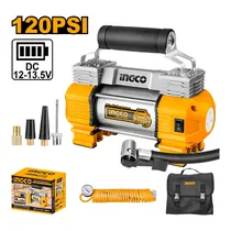 Compressor de Ar Ingco AAC2508 - 2 Pistões / 12V / 18AMP