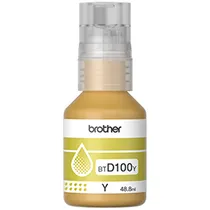 Botella de Tinta Brother BTD100Y 48.8ML - Amarillo