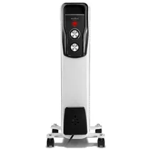 Aquecedor Britania BAQ1720B 1.500 Watts com Termostato Ajustável 127V ~ 60HZ - Branco/Preto