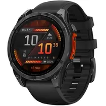 Relógio Garmin Fenix 8 Amoled 010-02904 47 MM com GPS/Wi-Fi - Cinza/Preto