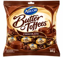 Bala Arcor Butter Toffees Chocolate 80G*