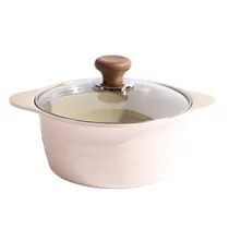 Ecoramic Cacerola Ceramica c/Tapa Marfil 20CM