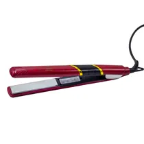 Chapinha para Cabelo Vbeauty Pure Titanium Pro VB7002 / 75W / 100ºC -230ºC / Bivolt - Vermelho/ Preto