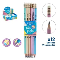 Pointer TPP-6C-Pa Lapiz Ecologico Pastel 2HB