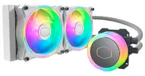 Water Cooler Cpu Cooler Master Masterliquid ML240 Ilusion MLX-D24M-A18PW-R1, Argb, Branco, 240MM, Intel 115X/ 1200/ 1700/ 2011(V3)/ 2066, AMD AM2/ AM3+/ AM4/ AM5/ FM2+/ FM1