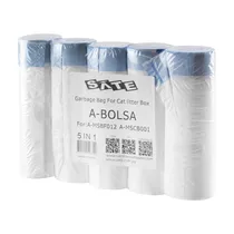 Saco de Lixo para Caixa de Areia de Gato Satellite A-MSBF012/A-MSCB001 - 5 Em 1 - Branco