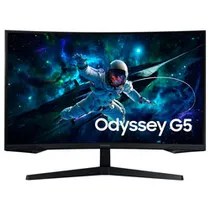 Monitor Gamer Samsung Odyssey G55C LS27CG552EN 27" QHD LED Curvo 165HZ / 1MS - Preto