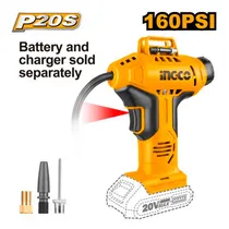 Compressor Inflador A Bateria Ingco CACLI2001 – 20V / Sem Bateria