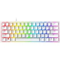 Teclado Gamer Mecânico Óptico Razer Huntsman Mini 60% Mercury Layout US Branco - RZ03-03393400-R3U1