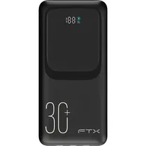 Carregador Portátil FTX PB-30LCD-BK 30.000 Mah 22.5 W com Cabo USB-C - Preto