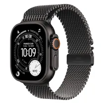 Apple Watch Ultra 3 MF1Q4AF/A Celular + GPS Caixa Titânio Preto 49MM - Estilo Milanês de Titânio Preto