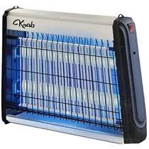 Mata Insetos Eletrico Krab KBMIE100 / 10W / 2 Lâmpadas Uv / 110V ~ 60HZ - Branco/ Preto