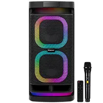 Caixa de Som Ecopower EP-S112 Bluetooth / USB / Aux / TF / LED - Preto